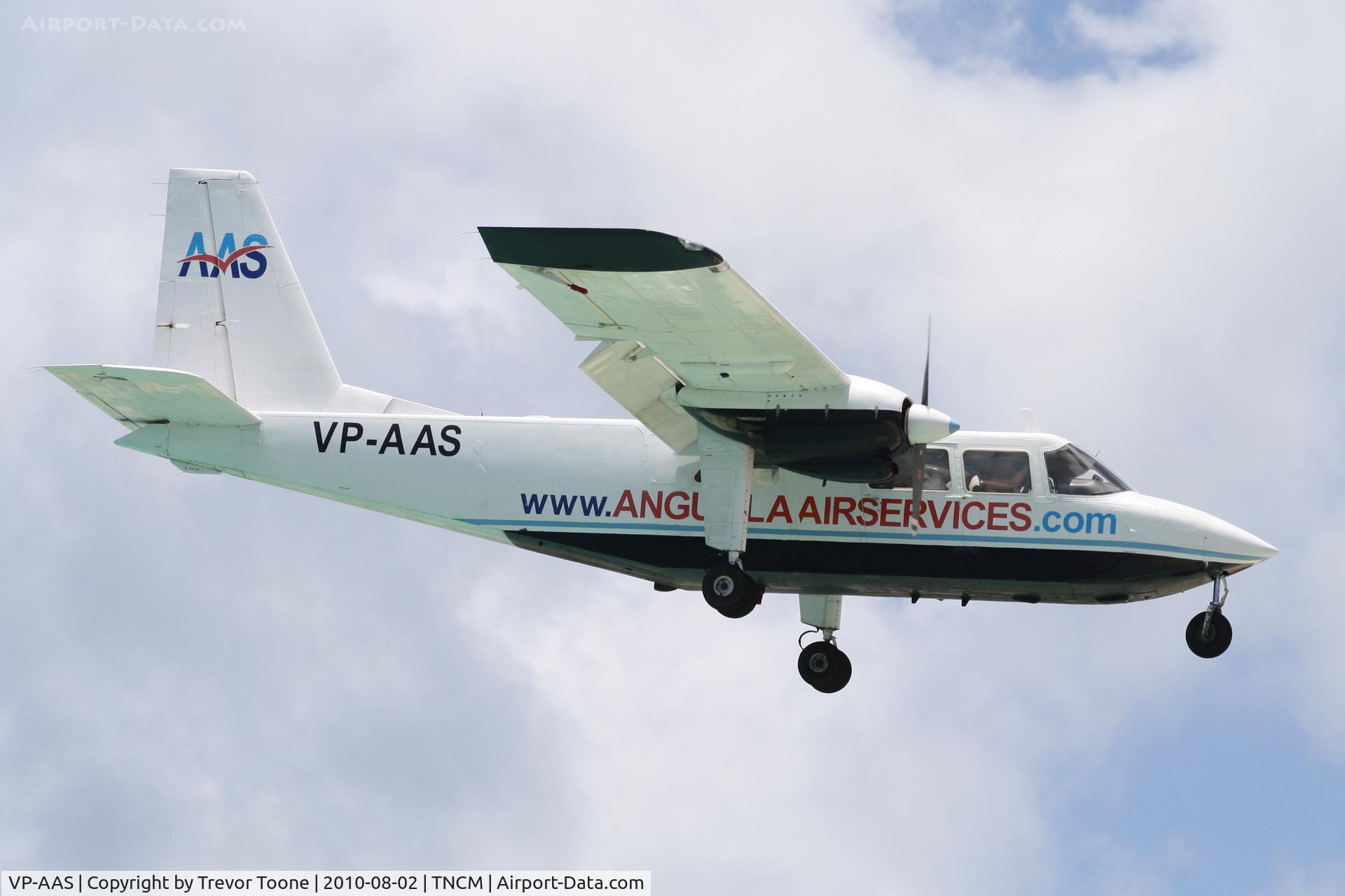 VP-AAS, 1971 Britten-Norman BN-2A-26 Islander C/N 206, BN-2a-26, c/n: 0206B