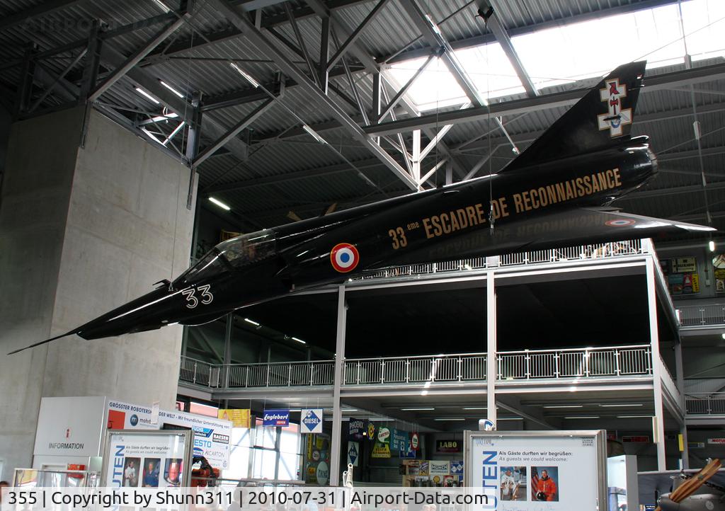 355, Dassault Mirage IIIRD C/N 355, S/n 355 - Mirage IIIRD preserved inside Technik Museum Speyer new hall exhibit...