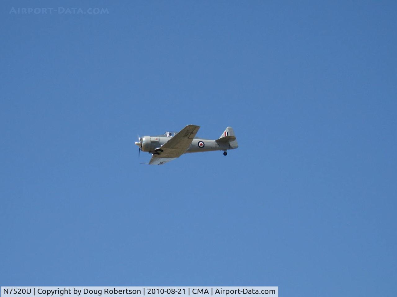 N7520U, 1952 Canadian Car & Foundry Harvard Mk.4 C/N CCF4-176, 1952 Canadian Car & foundry HARVARD Mk.IV (NA-50 replica), P&W R-1340 Wasp 600 Hp, three-blade prop, Experimental class