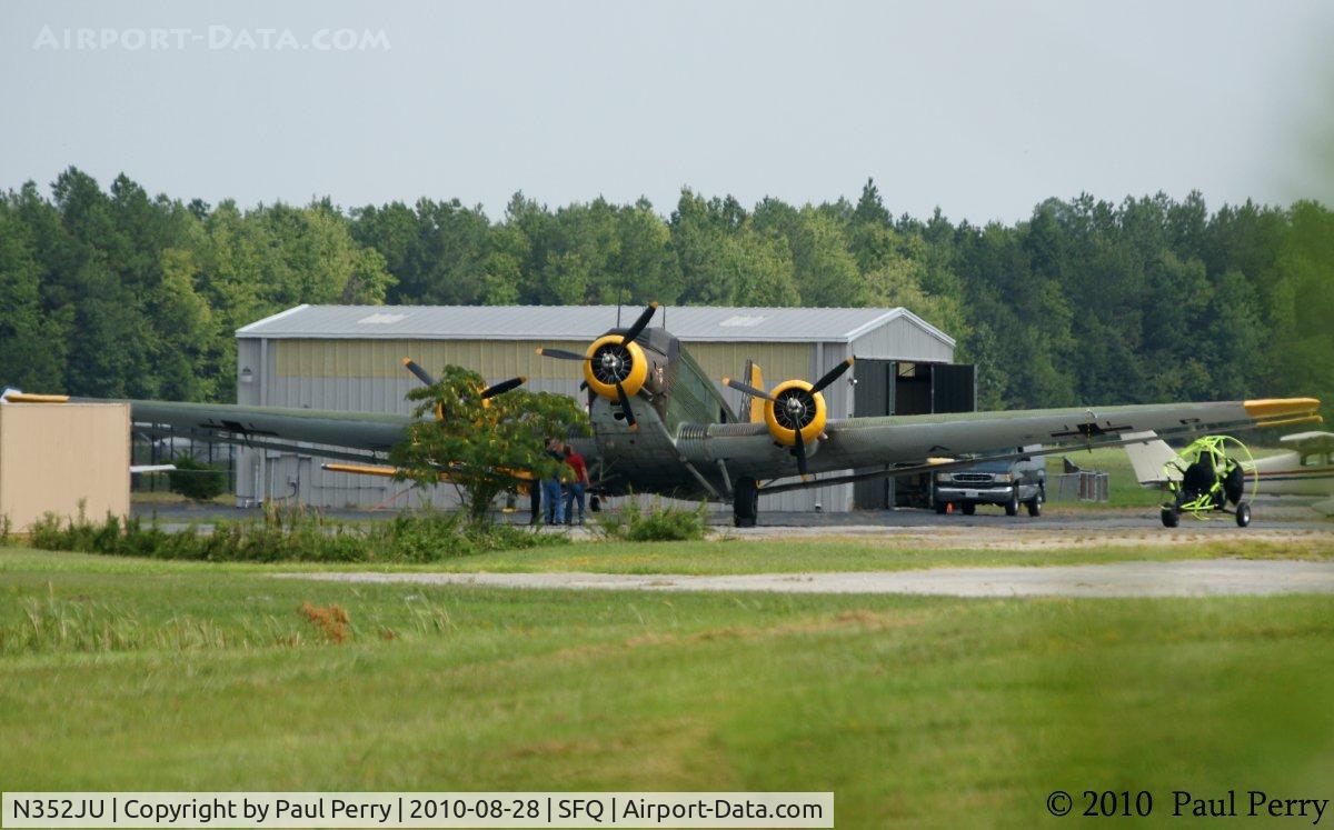 N352JU, 1941 Junkers (CASA) 352L (Ju-52) C/N 67, Her second day in Suffolk, at the Fighter Factory