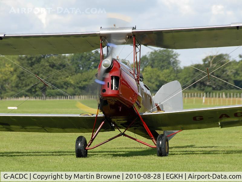 G-ACDC, 1933 De Havilland DH-82A Tiger Moth II C/N 3177, CLOSE UP