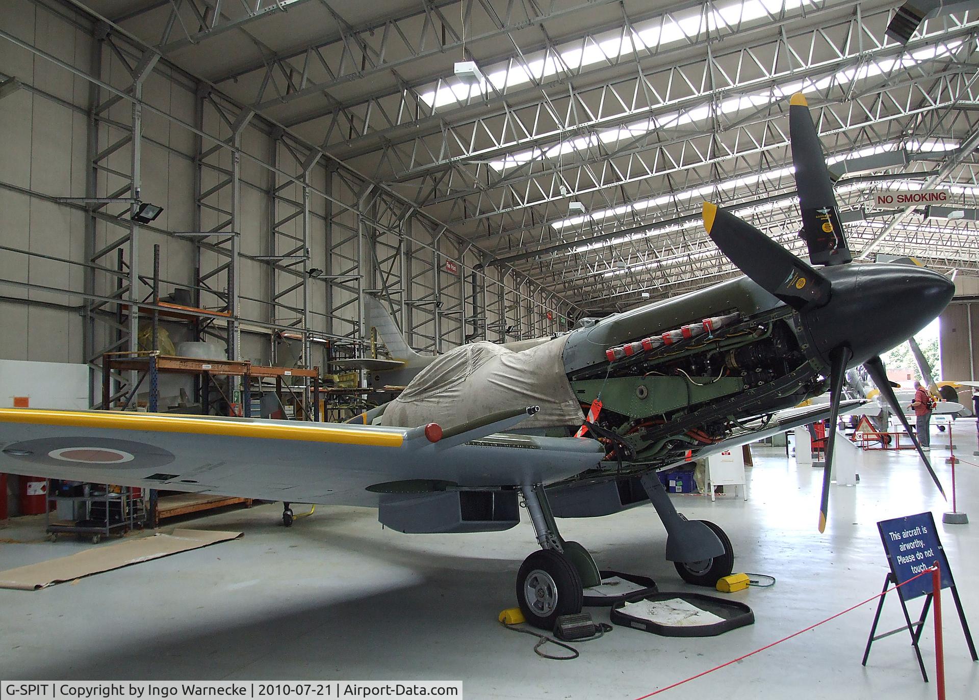 G-SPIT, 1944 Supermarine 379 Spitfire FR.XIV C/N 6S/649205, Supermarine Spitfire FR XIV at the Imperial War Museum, Duxford