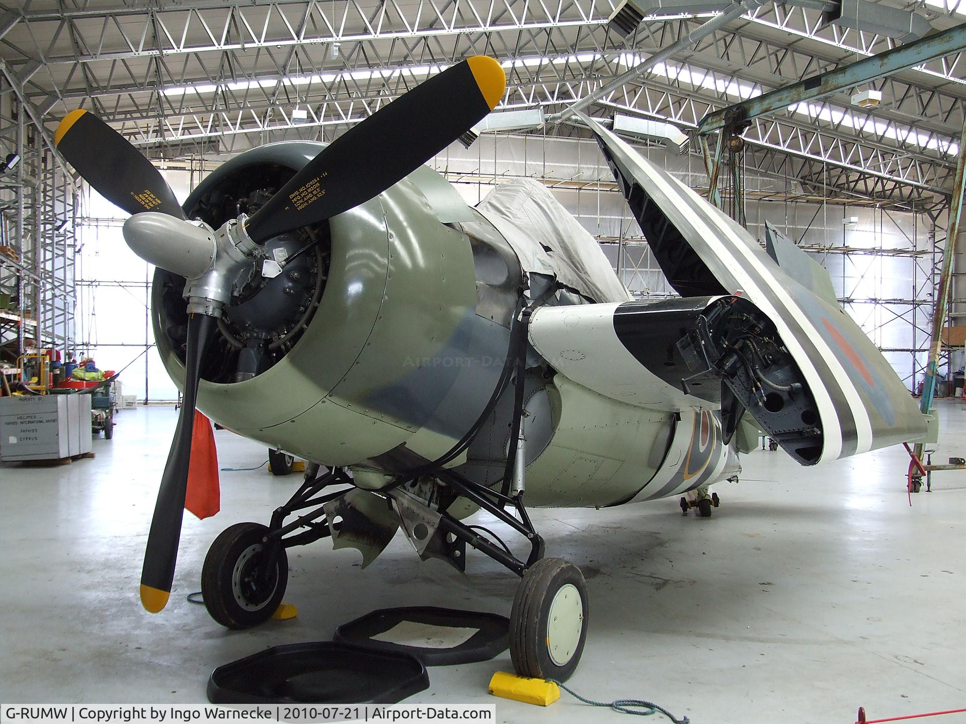 G-RUMW, 1944 General Motors (Grumman) FM-2 Wildcat C/N 5765, Grumman (General Motors) FM-2 (F4F) Wildcat / Martlet at the Imperial War Museum, Duxford
