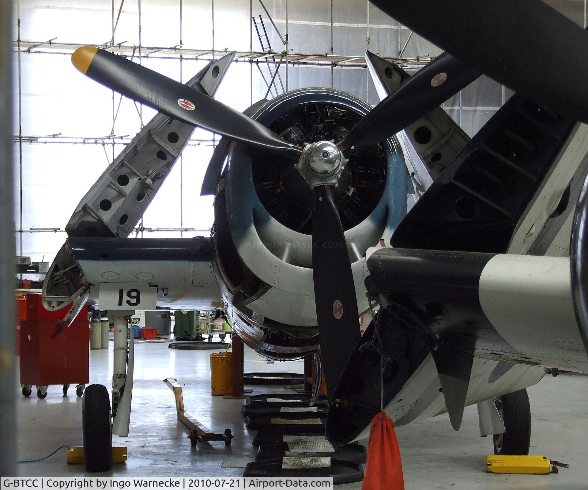 G-BTCC, 1944 Grumman F6F-5K Hellcat. C/N A-1733, Grumman F6F-3 Hellcat at the Imperial War Museum, Duxford