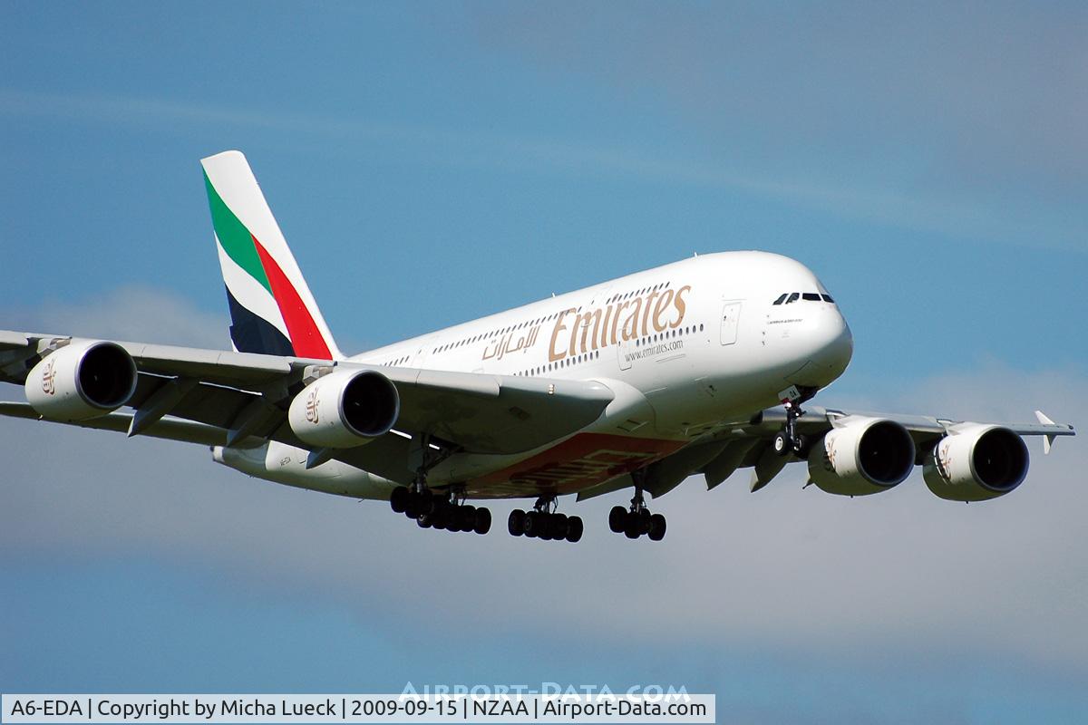 A6-EDA, 2007 Airbus A380-861 C/N 011, At Auckland