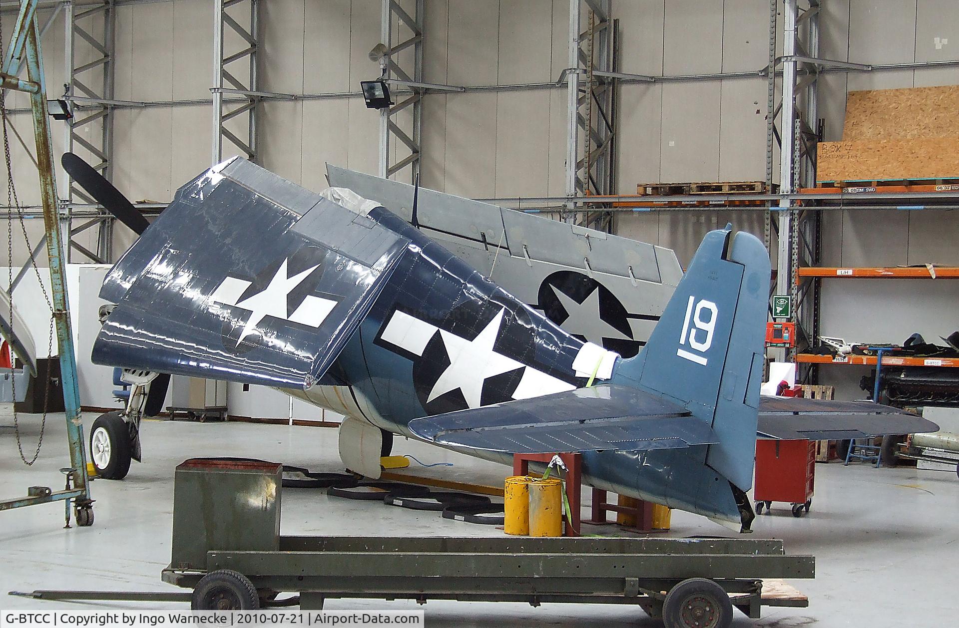 G-BTCC, 1944 Grumman F6F-5K Hellcat. C/N A-1733, Grumman F6F-3 Hellcat at the Imperial War Museum, Duxford