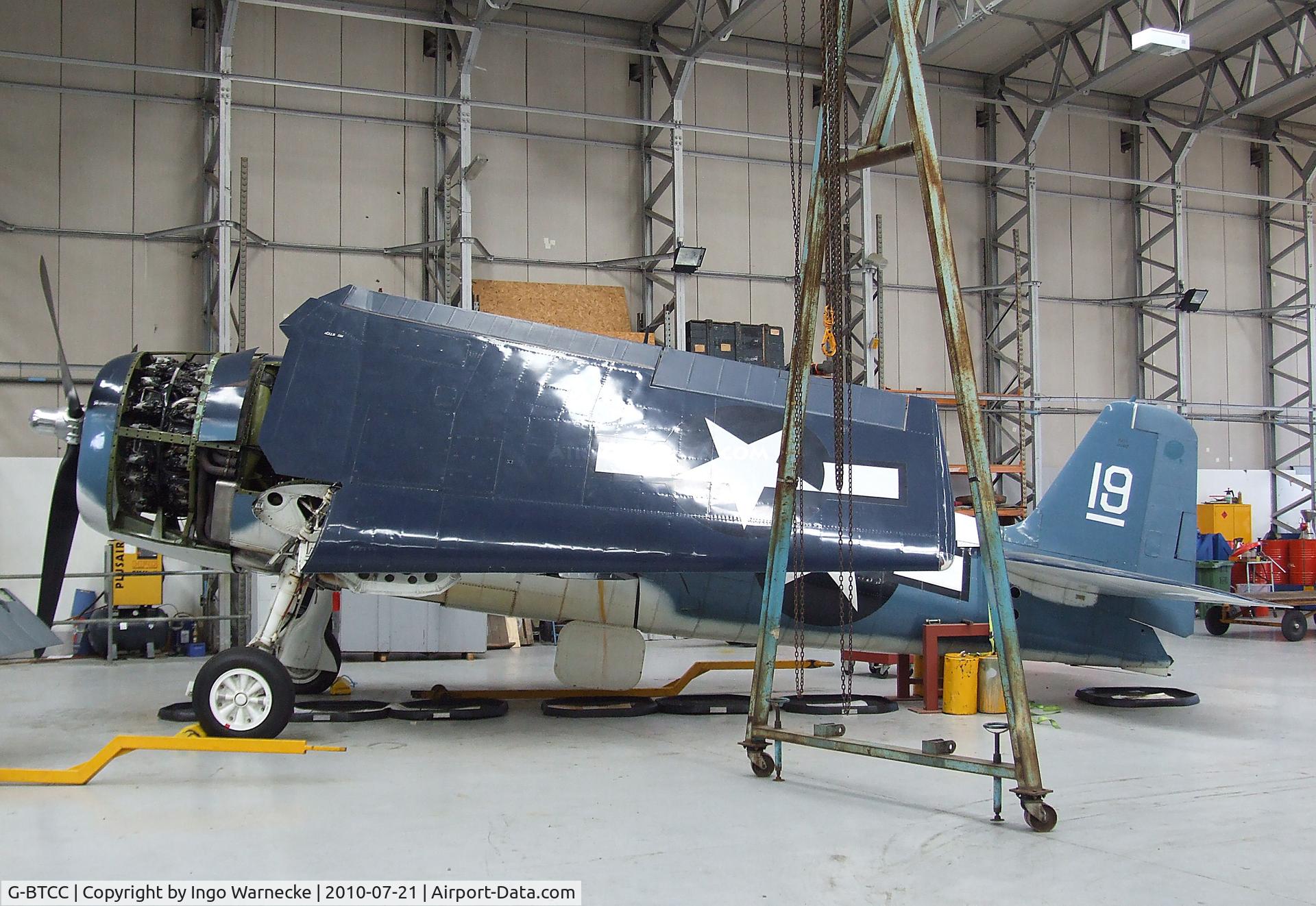 G-BTCC, 1944 Grumman F6F-5K Hellcat. C/N A-1733, Grumman F6F-3 Hellcat at the Imperial War Museum, Duxford