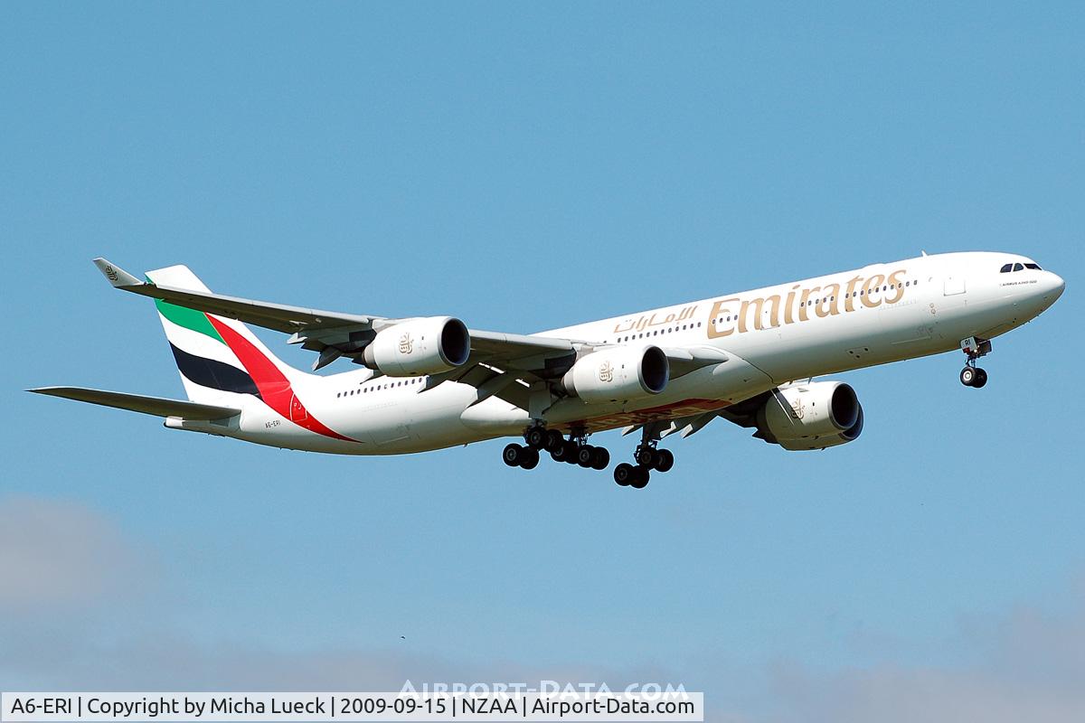 A6-ERI, 2005 Airbus A340-541 C/N 685, At Auckland