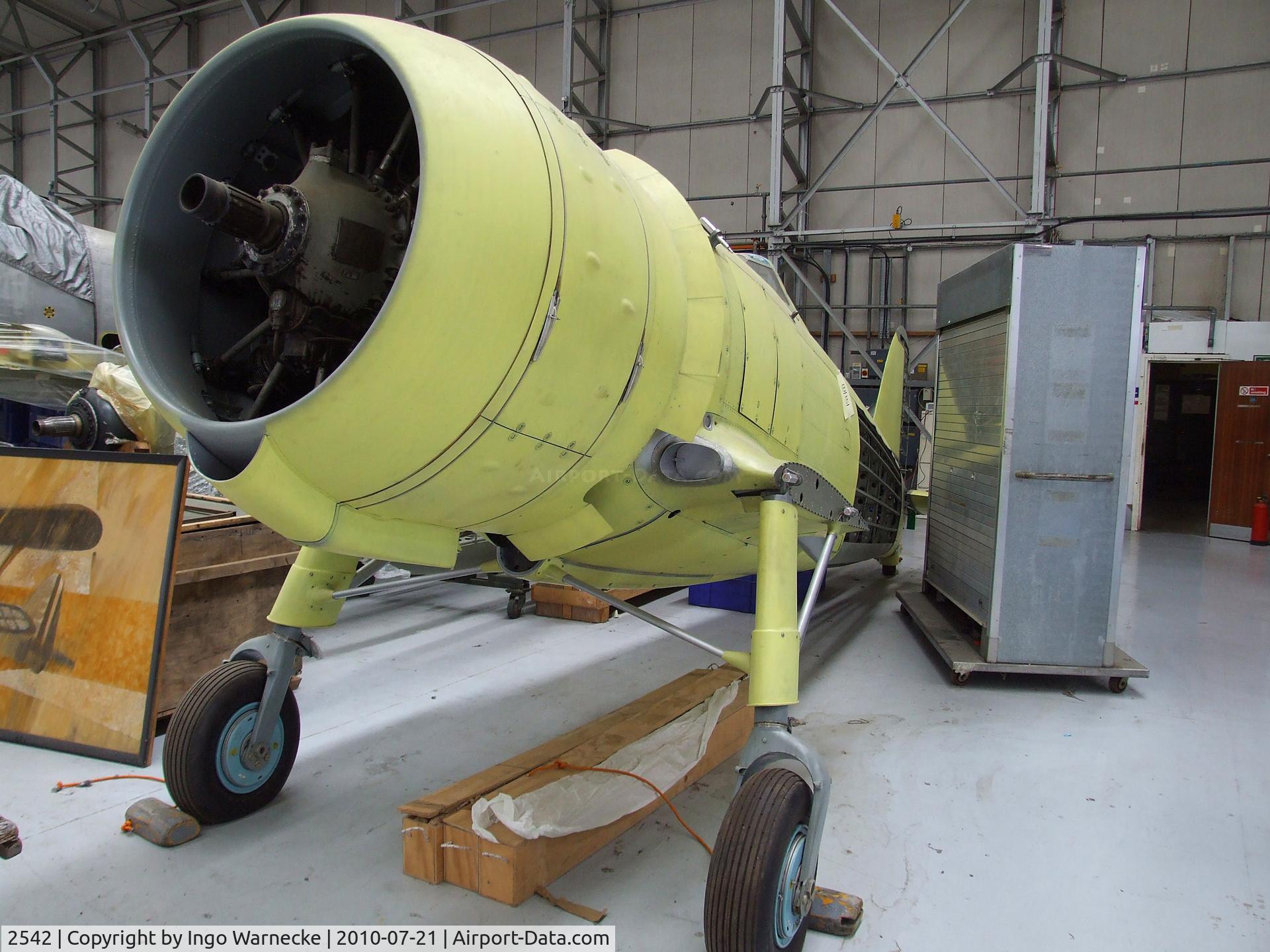 2542, 1941 Fiat CR.42 Falco C/N 920, FIAT CR.42 Falco being rebuilt at the Imperial War Museum, Duxford