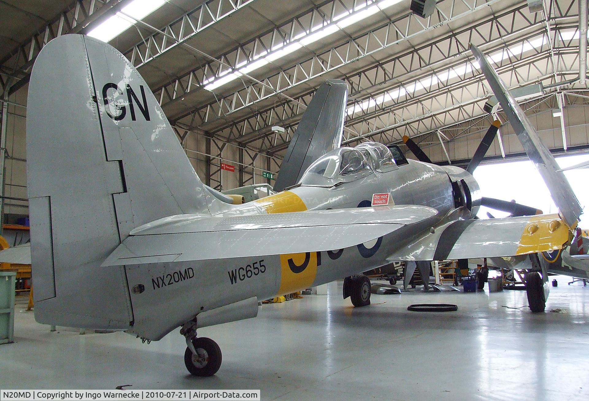 N20MD, 1952 Hawker Sea Fury T.20 C/N 41H/636070, Hawker Sea Fury T20 at the Imperial War Museum, Duxford
