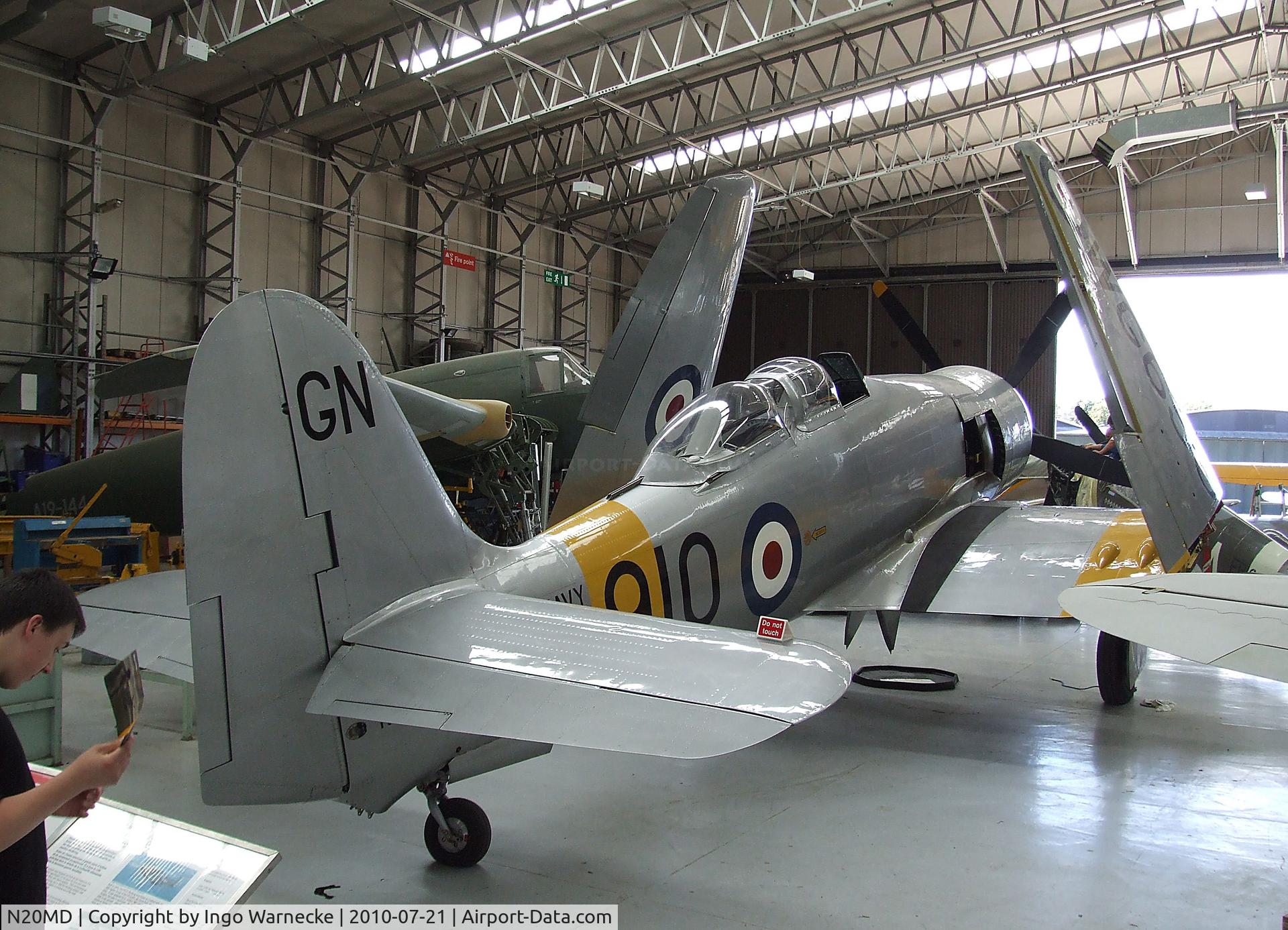 N20MD, 1952 Hawker Sea Fury T.20 C/N 41H/636070, Hawker Sea Fury T20 at the Imperial War Museum, Duxford