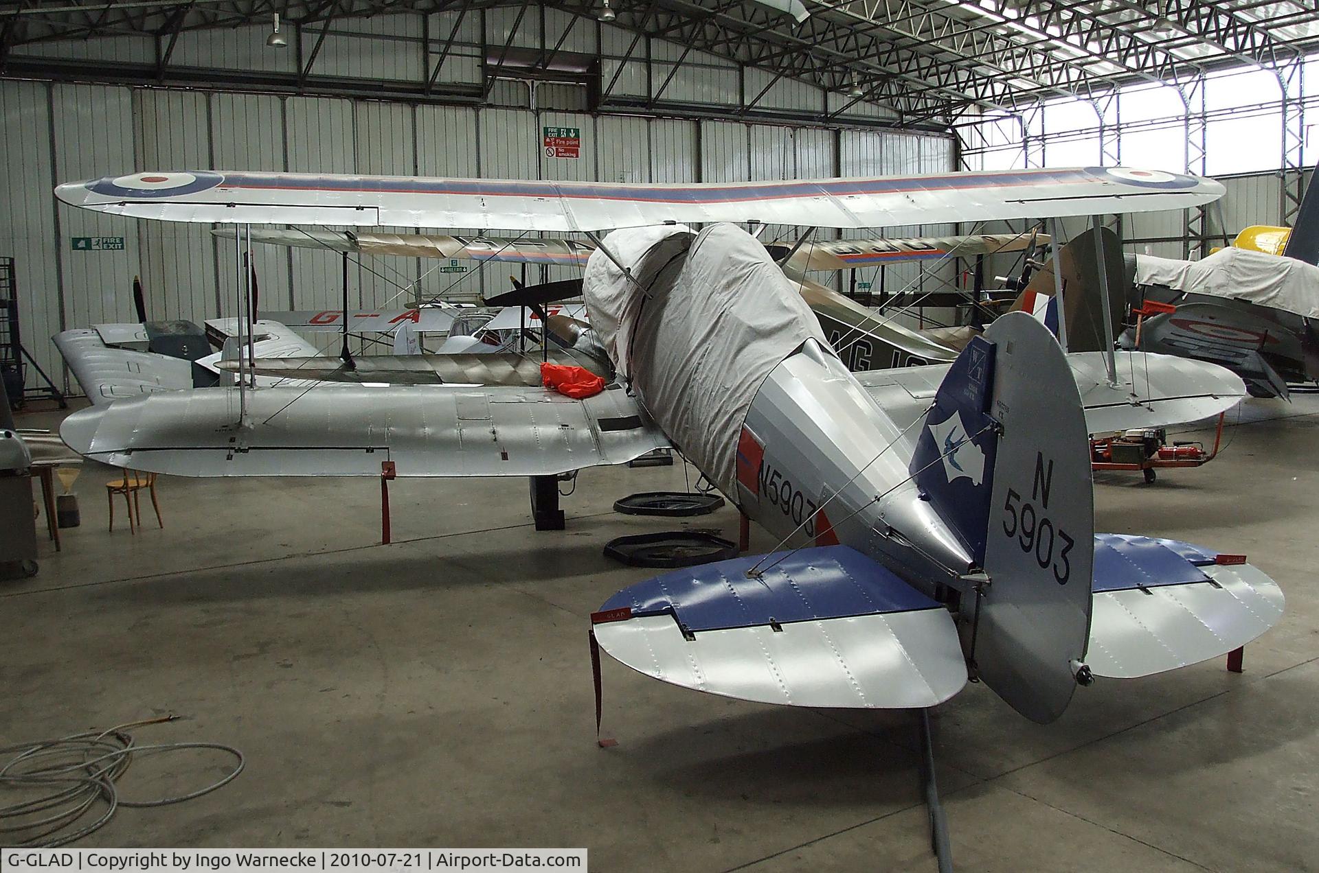G-GLAD, 1939 Gloster Gladiator Mk2 C/N G5/75751, Gloster Gladiator II at the Imperial War Museum, Duxford