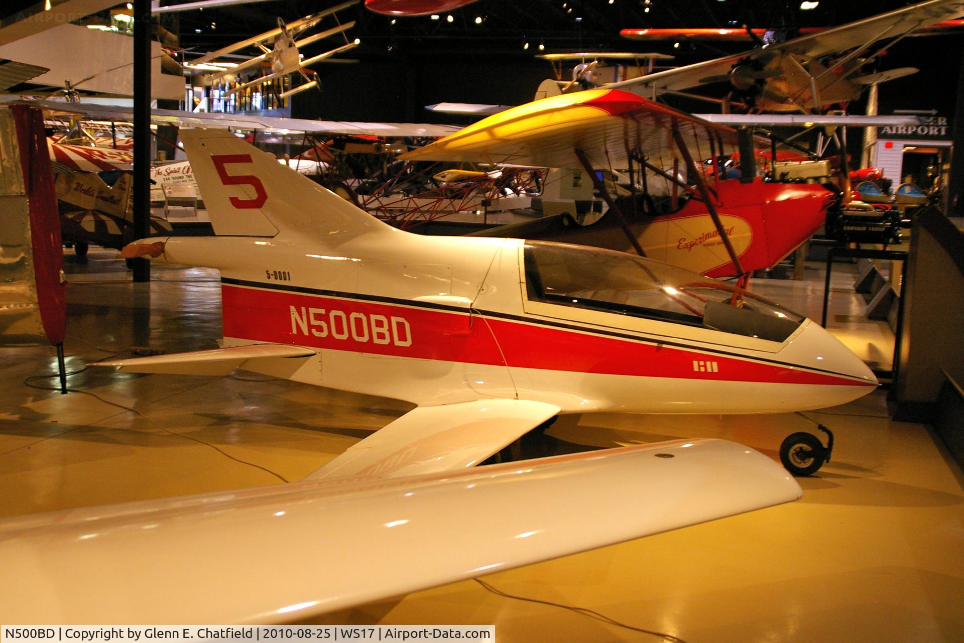 N500BD, 1971 Bede BD-5 C/N 1 (N500BD), At the EAA Museum