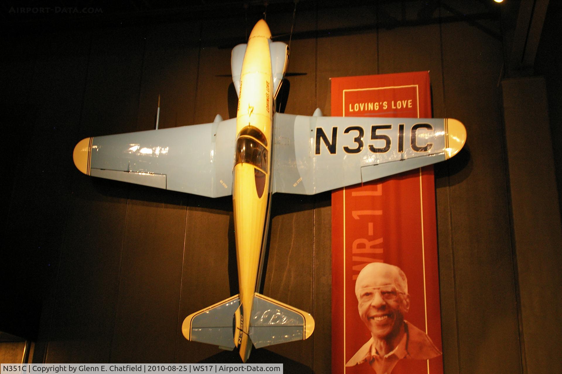 N351C, 1950 Loving Neal V WR-1 Love C/N 1, At the EAA Museum