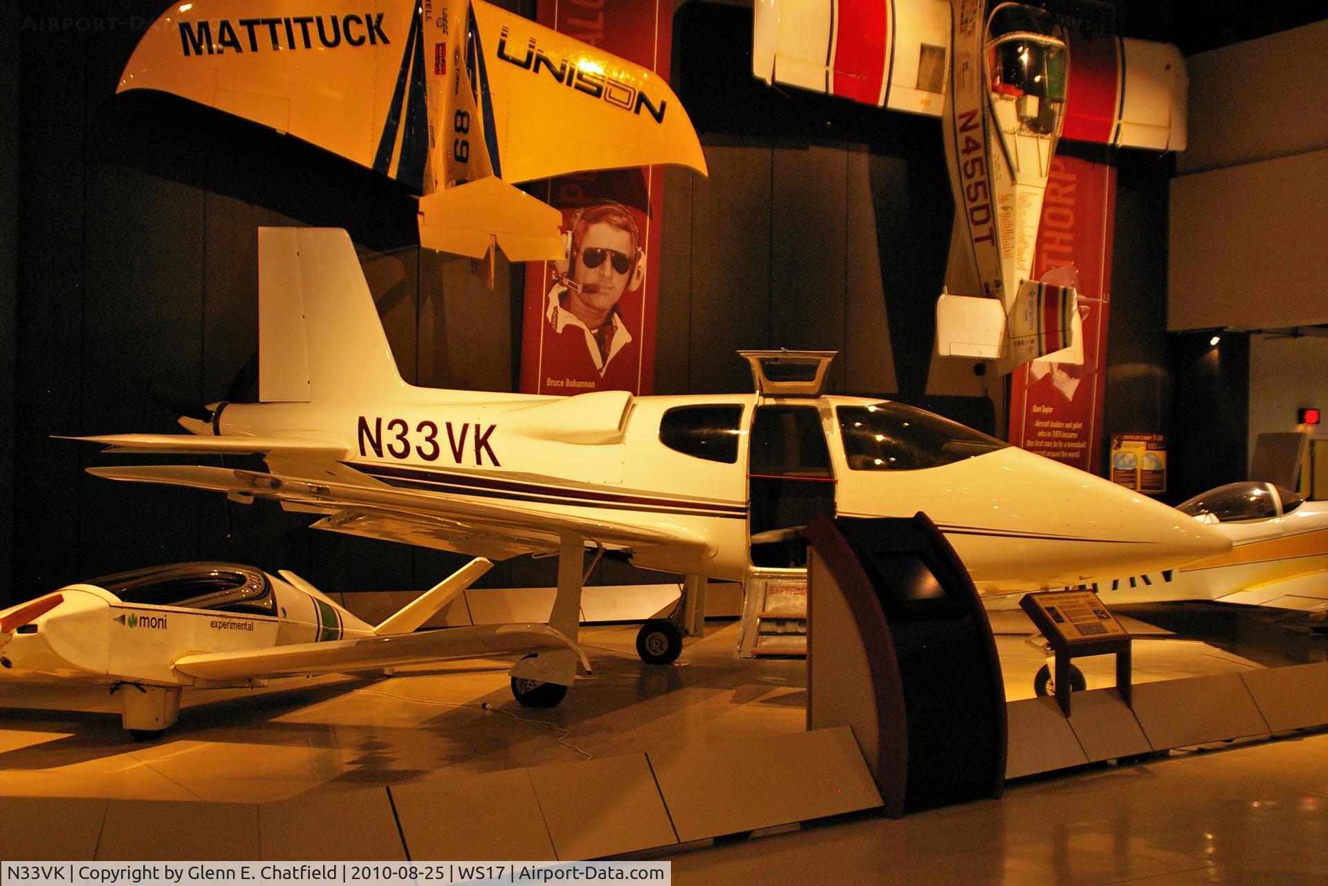 N33VK, 1991 Cirrus VK30 C/N 005, At the EAA Museum
