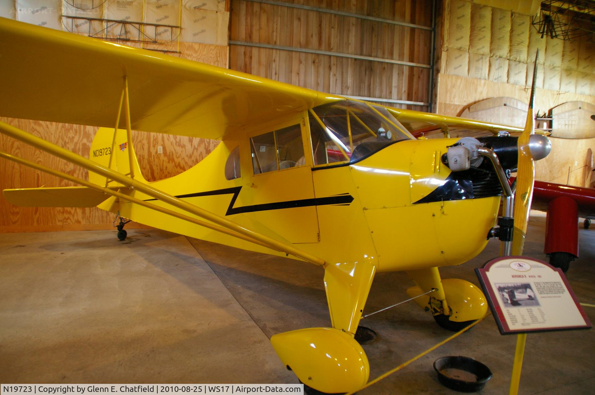 N19723, 1937 Aeronca K C/N K-244, At the EAA Museum