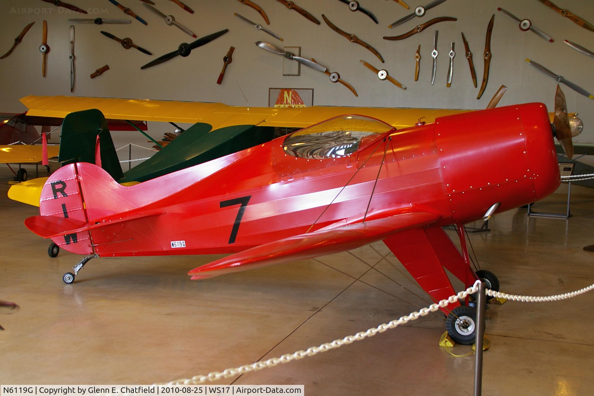 N6119G, 1998 Pobjoy Airmotors 1930 Special Replica C/N T-9, At the EAA Museum