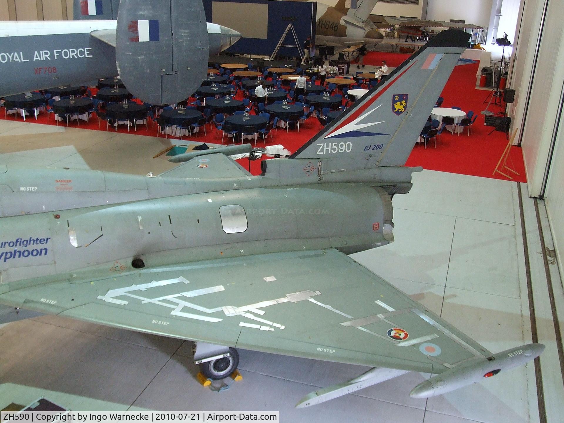 ZH590, 1997 Eurofighter EF-2000 Typhoon T1 C/N DA4, Eurofighter EF2000 Typhoon T1 at the Imperial War Museum, Duxford