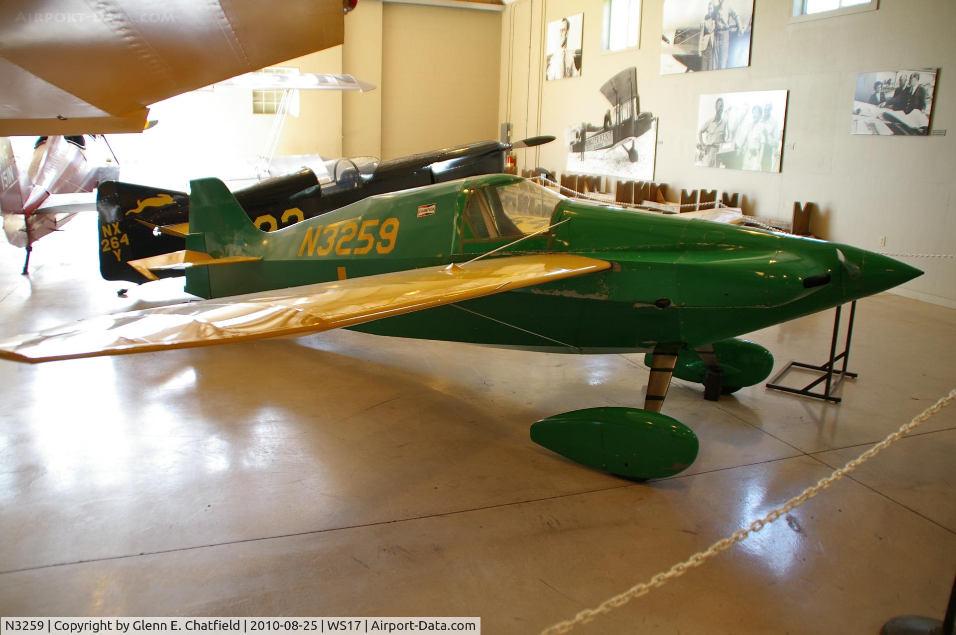N3259, 1970 Wittman Witts V C/N 11, At the EAA Museum