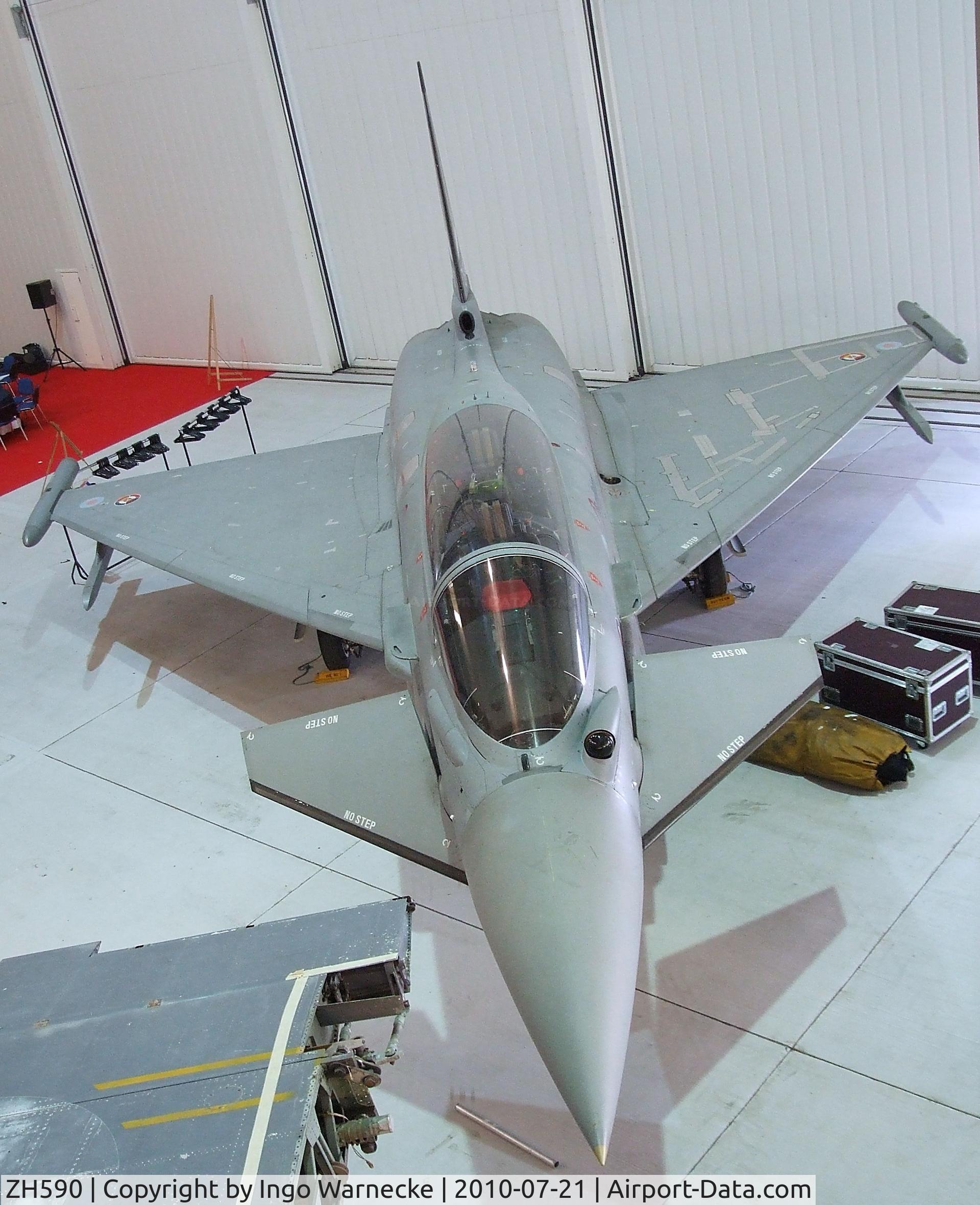 ZH590, 1997 Eurofighter EF-2000 Typhoon T1 C/N DA4, Eurofighter EF2000 Typhoon T1 at the Imperial War Museum, Duxford