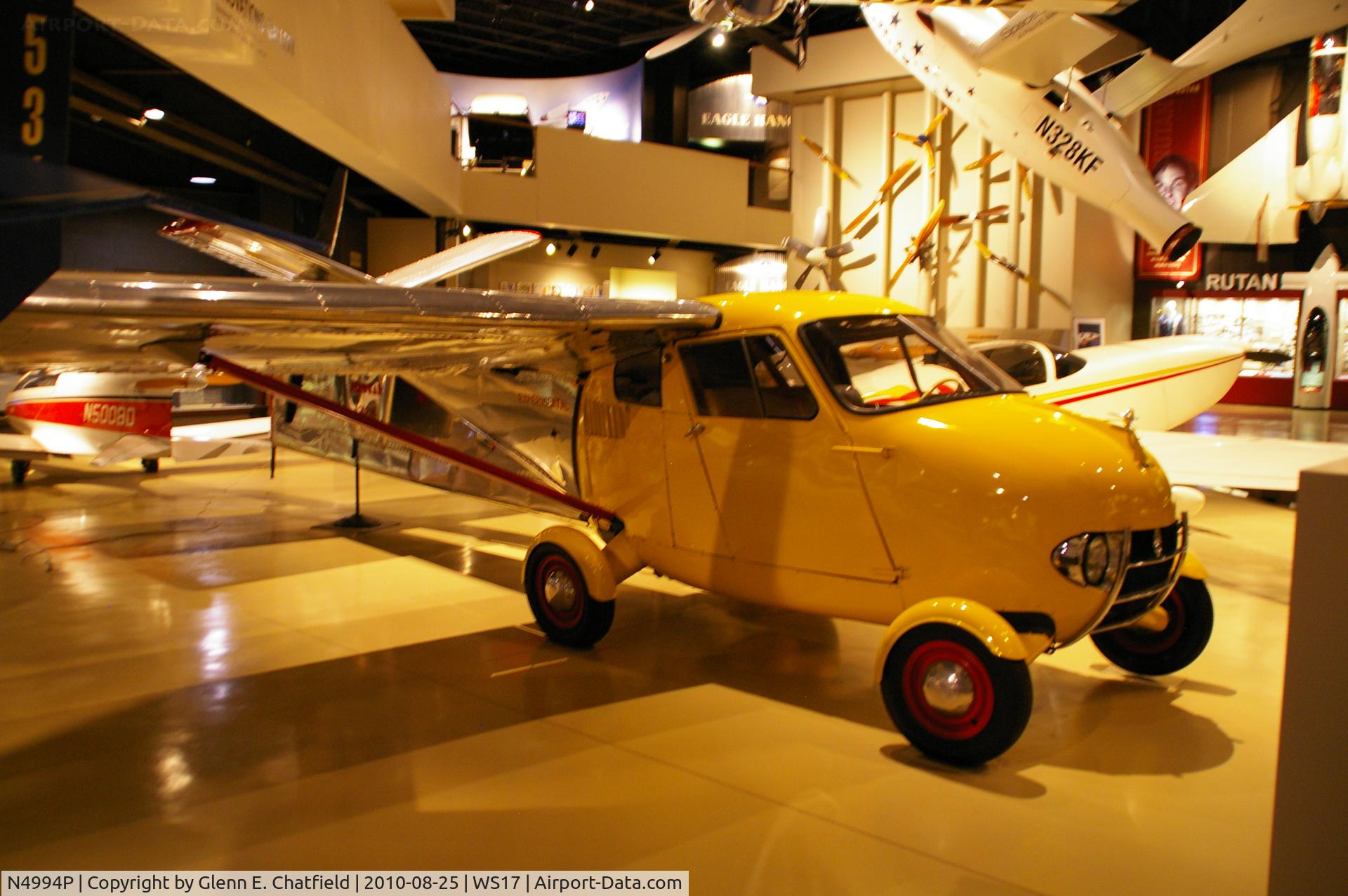 N4994P, 1949 Taylor Aerocar C/N 1, At the EAA Museum