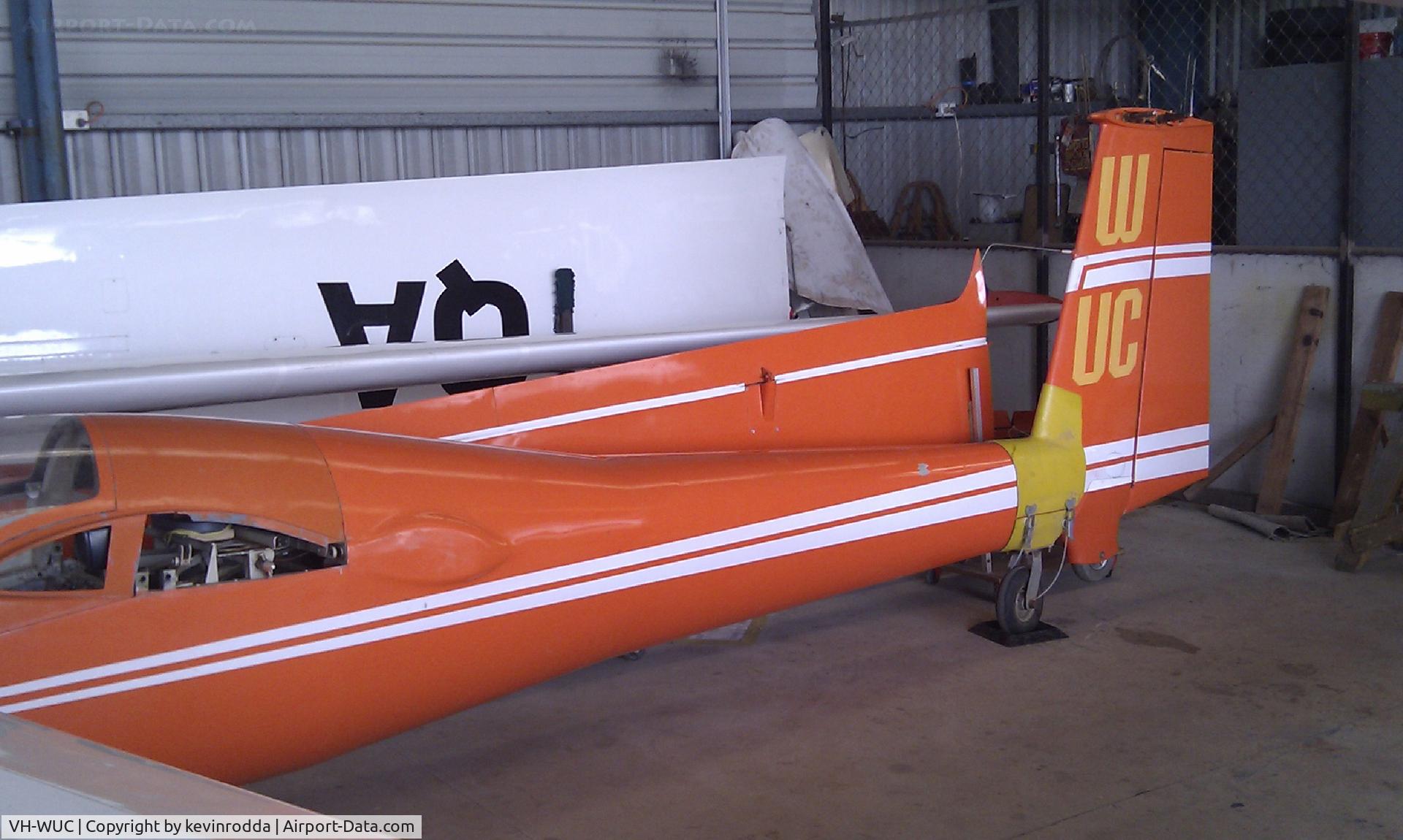 VH-WUC, 1976 Schweizer SGS 1-35 C/N 57, In hangar at Caboolture Airfild(near Brisbane - QLD Australia)