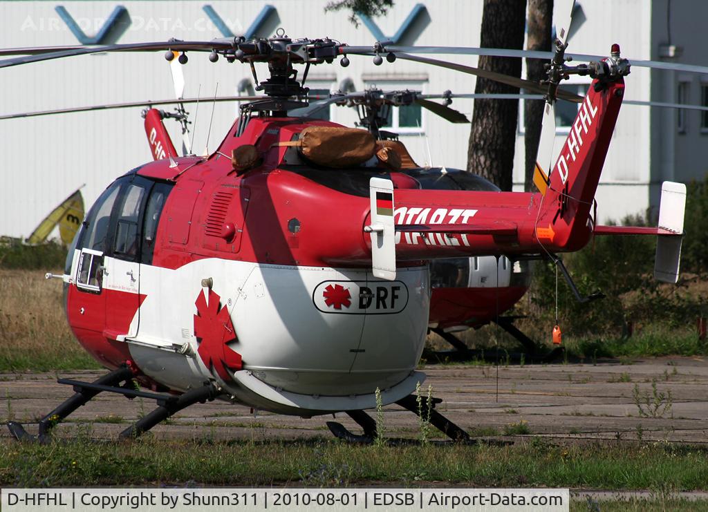 D-HFHL, MBB Bo-105S C/N S-854, Parked at the rescue area...