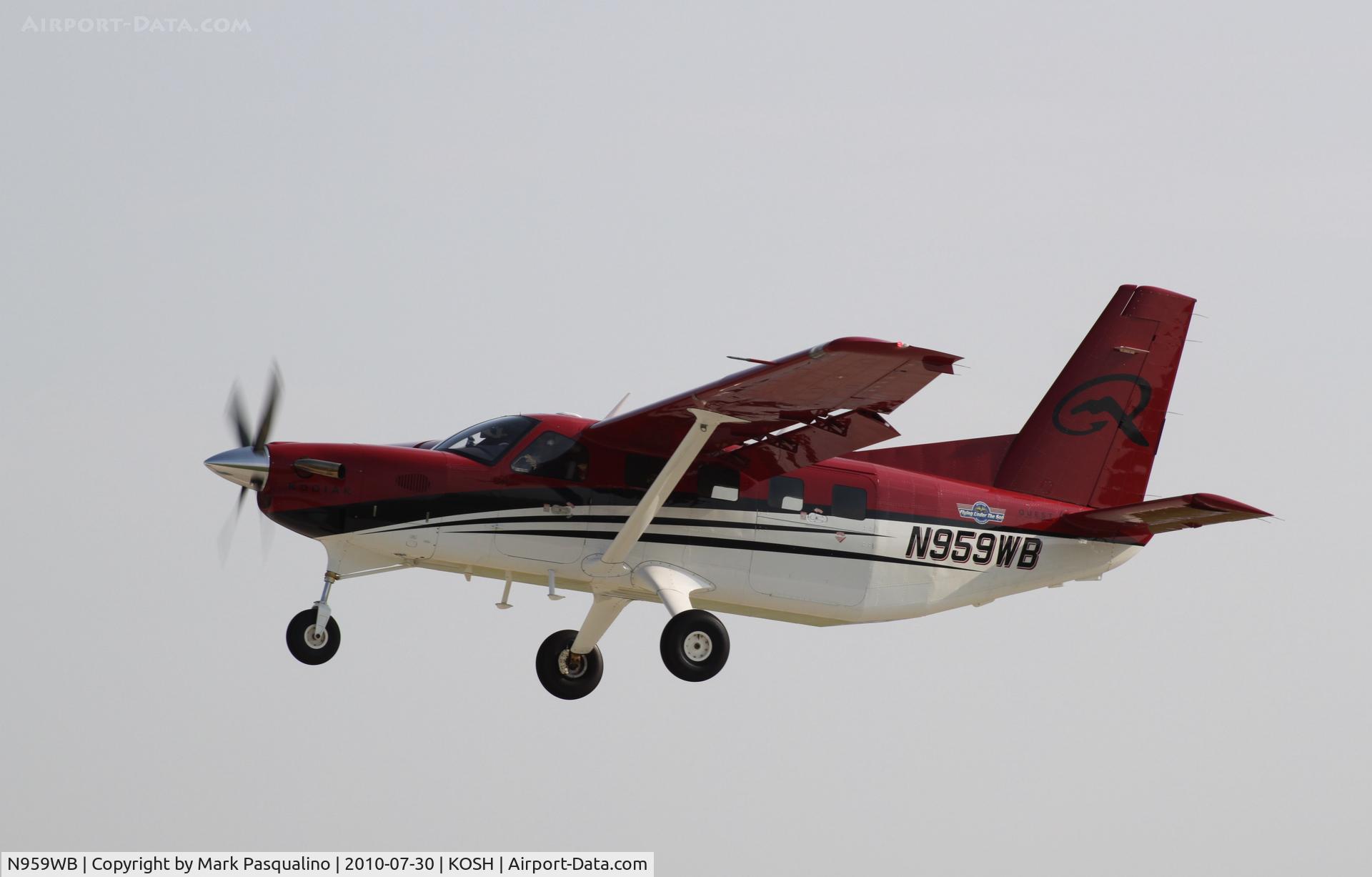 N959WB, 2009 Quest Kodiak 100 C/N 100-0016, Kodiak 100