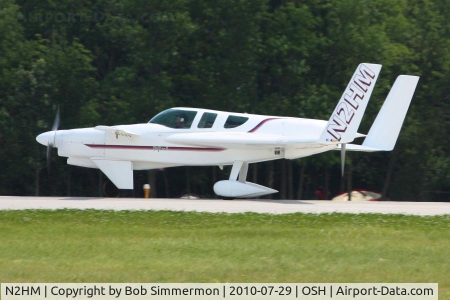 N2HM, 2000 Rutan Defiant C/N 146, Departing Airventure 2010 - Oshkosh, Wisconsin