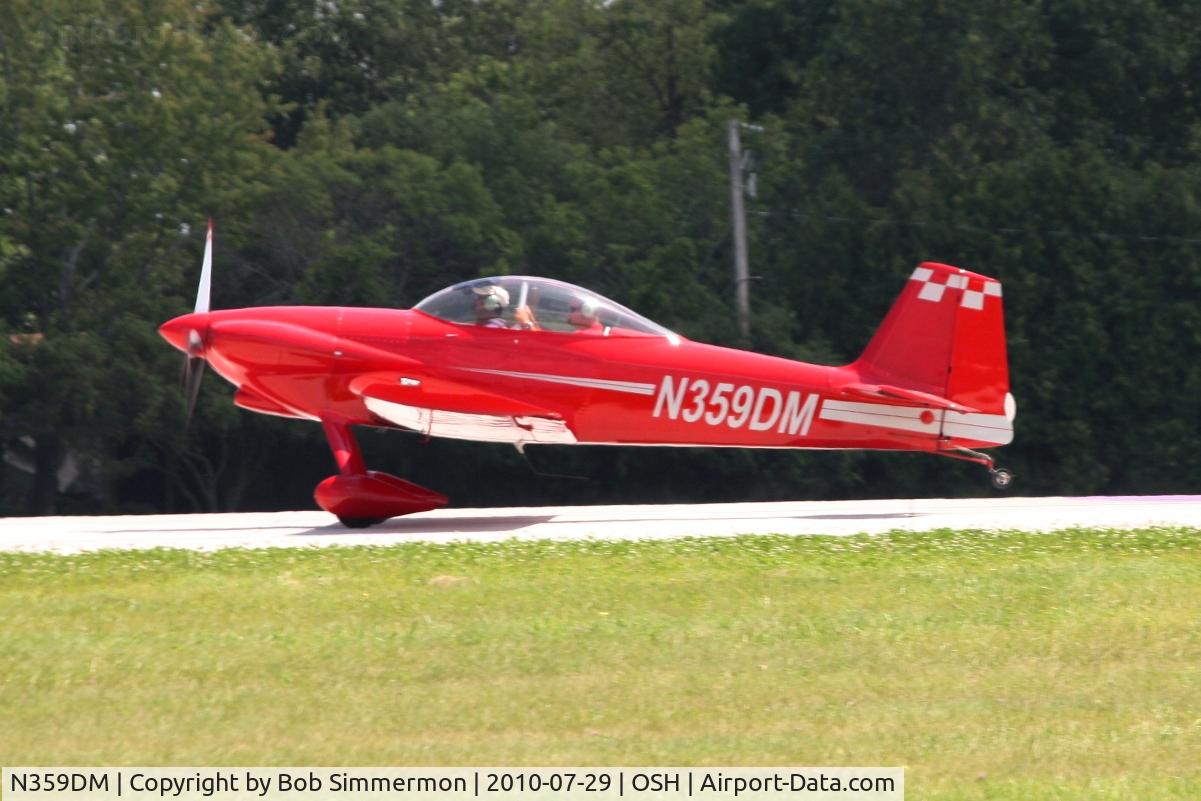 N359DM, 2006 Vans RV-4 C/N 4354, Departing Airventure 2010 - Oshkosh, Wisconsin
