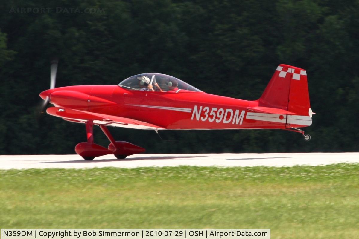 N359DM, 2006 Vans RV-4 C/N 4354, Departing Airventure 2010 - Oshkosh, Wisconsin