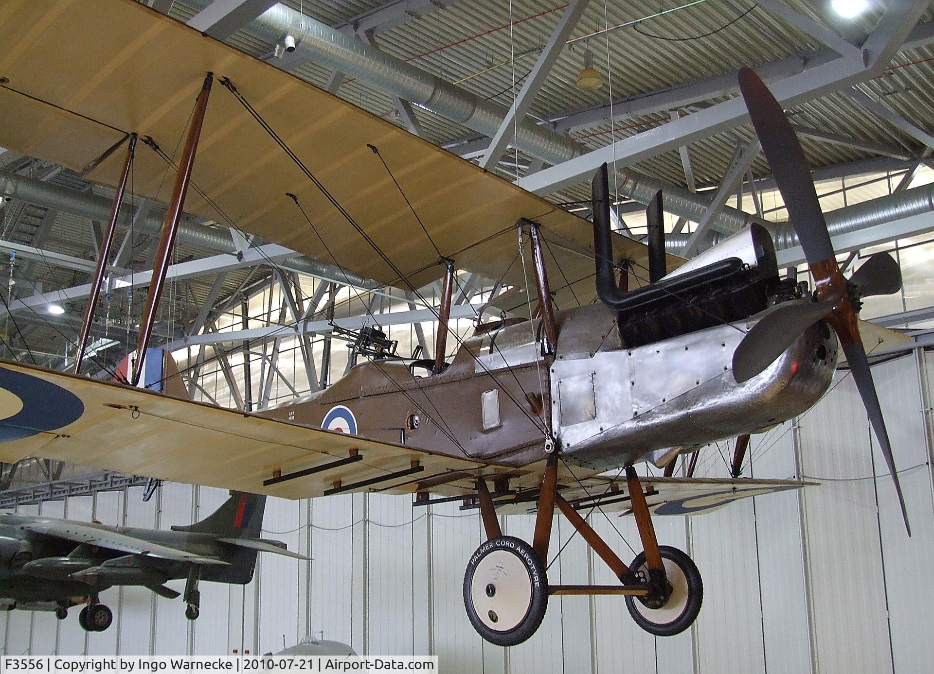 F3556, 1918 Royal Aircraft Factory RE-8 C/N Not found F3556, Royal Aircraft Factory R.E.8 at the Imperial War Museum, Duxford
