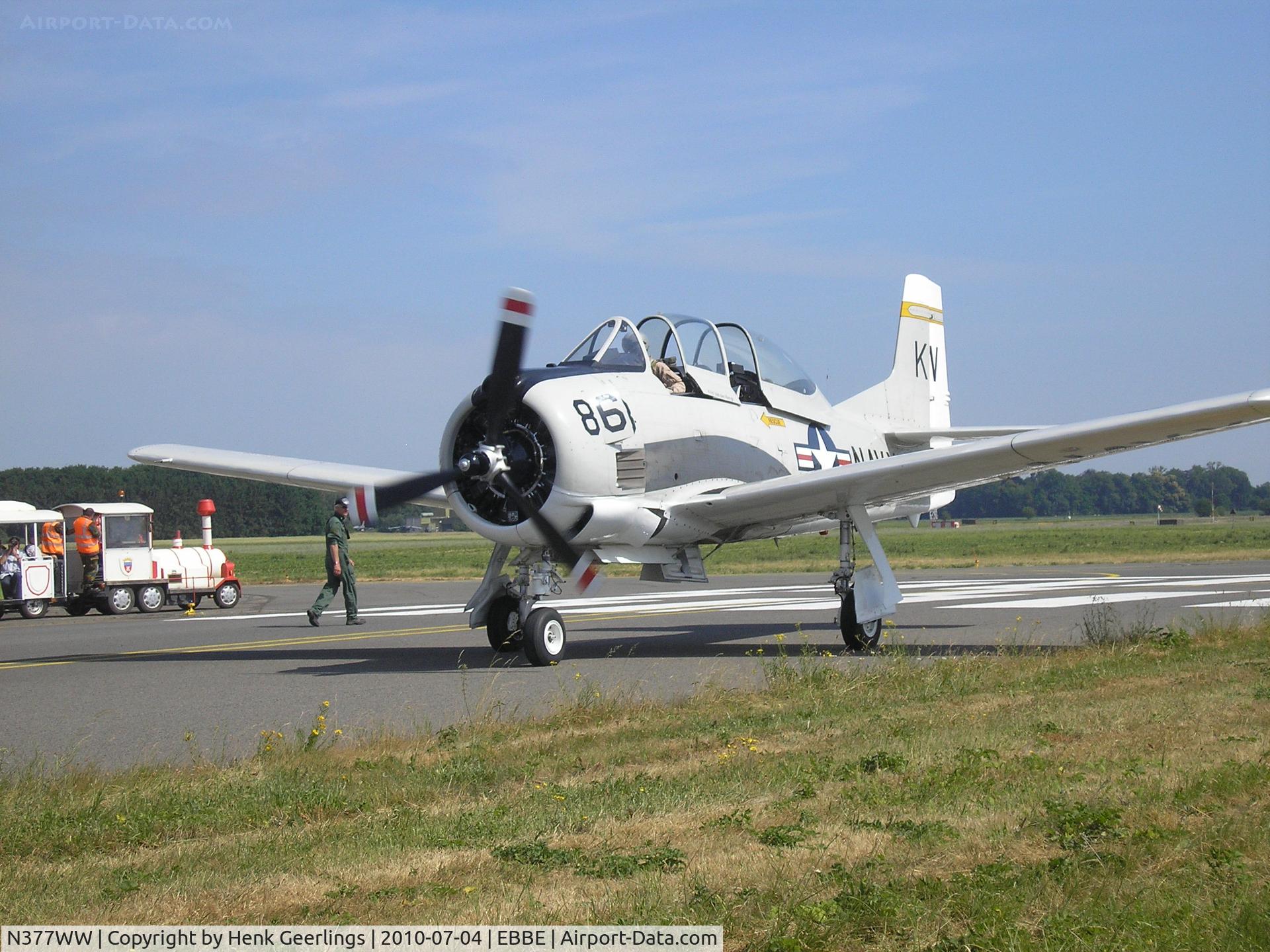 N377WW, 1954 North American T-28B Trojan C/N 200-140, Beauvechain , Belgium

Openday BAF