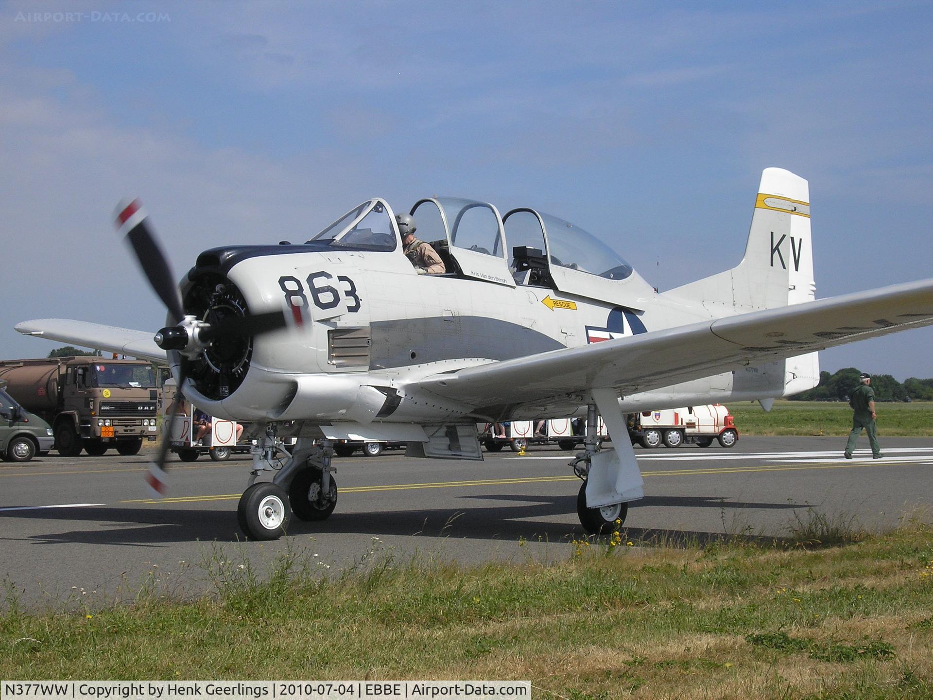 N377WW, 1954 North American T-28B Trojan C/N 200-140, Beauvechain , Belgium

Openday BAF