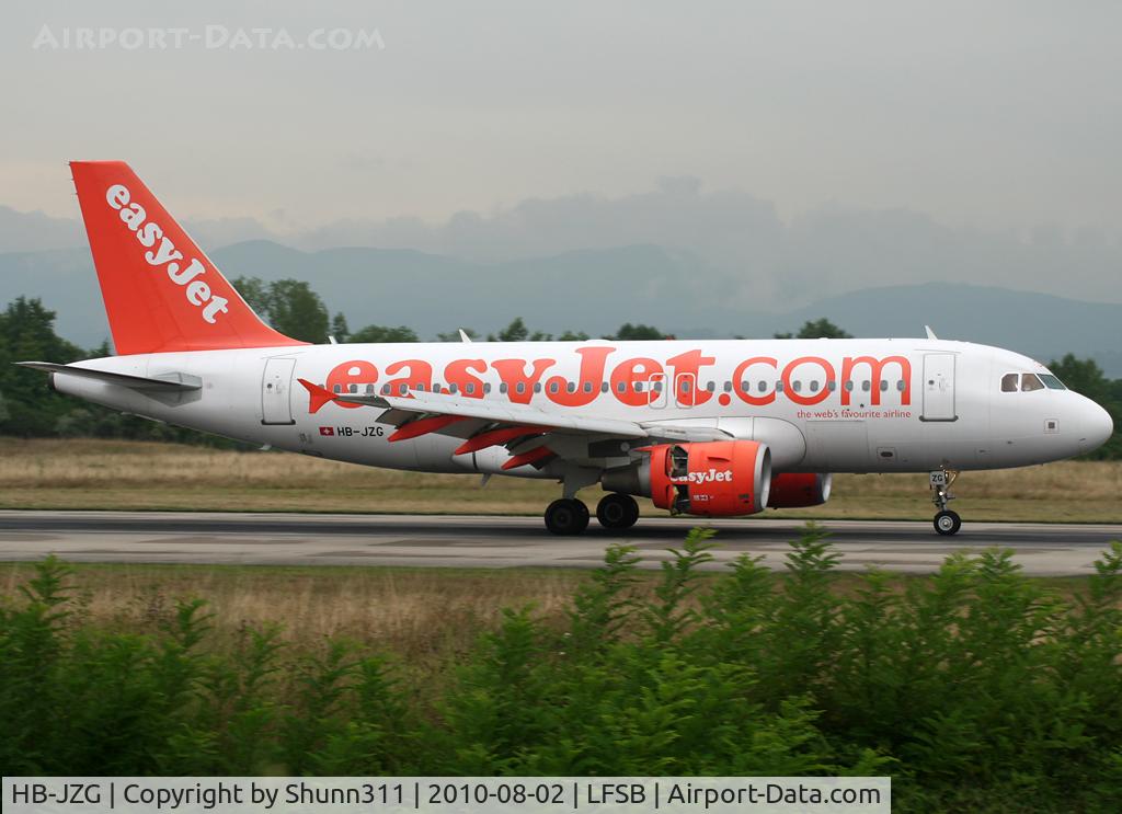 HB-JZG, 2004 Airbus A319-111 C/N 2196, Landing rwy 16