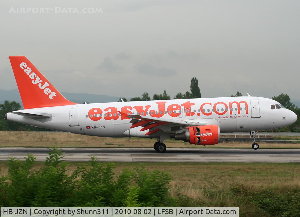 HB-JZN, 2005 Airbus A319-111 C/N 2387, Landing rwy 16