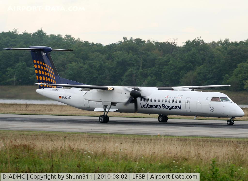 D-ADHC, 2001 De Havilland Canada DHC-8-402Q Dash 8 C/N 4045, On take off rwy 16