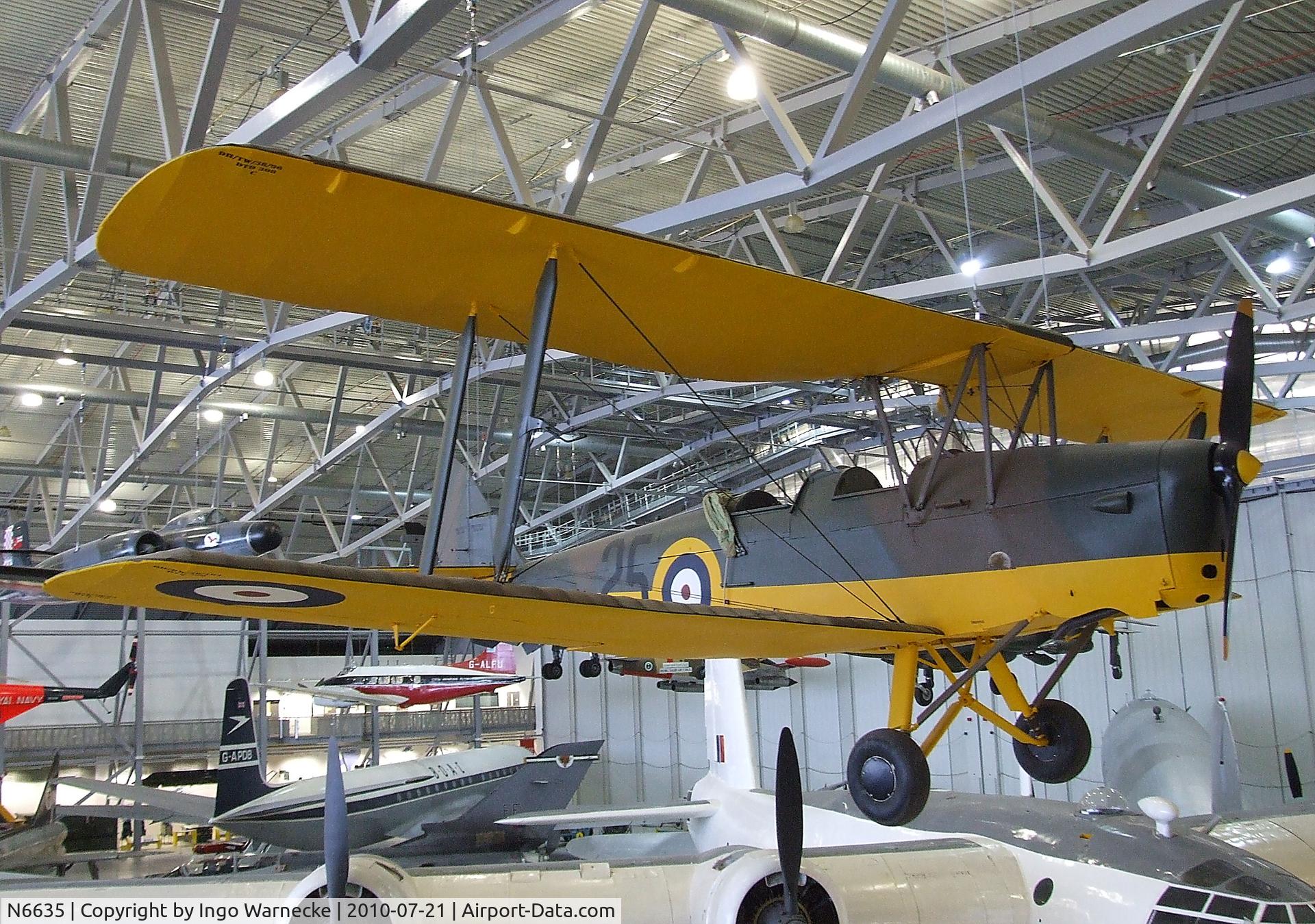 N6635, De Havilland DH-82A Tiger Moth II C/N 85858 (3939?), De Havilland D.H.82 Tiger Moth at the Imperial War Museum, Duxford
