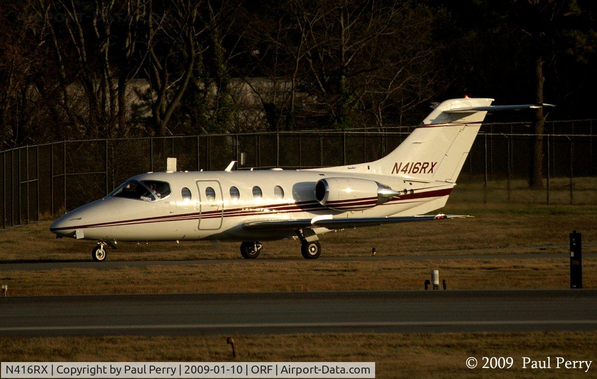 N416RX, 2007 Raytheon Aircraft Company 400A C/N RK-514, Fairly new 400 rolling down the taxiway