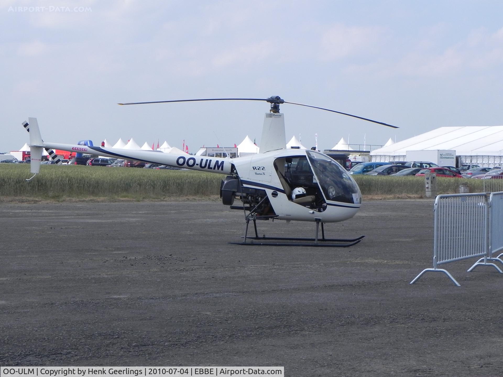 OO-ULM, 2004 Robinson R22 Beta II C/N 3692, Beauvechain , Belgium

Openday BAF