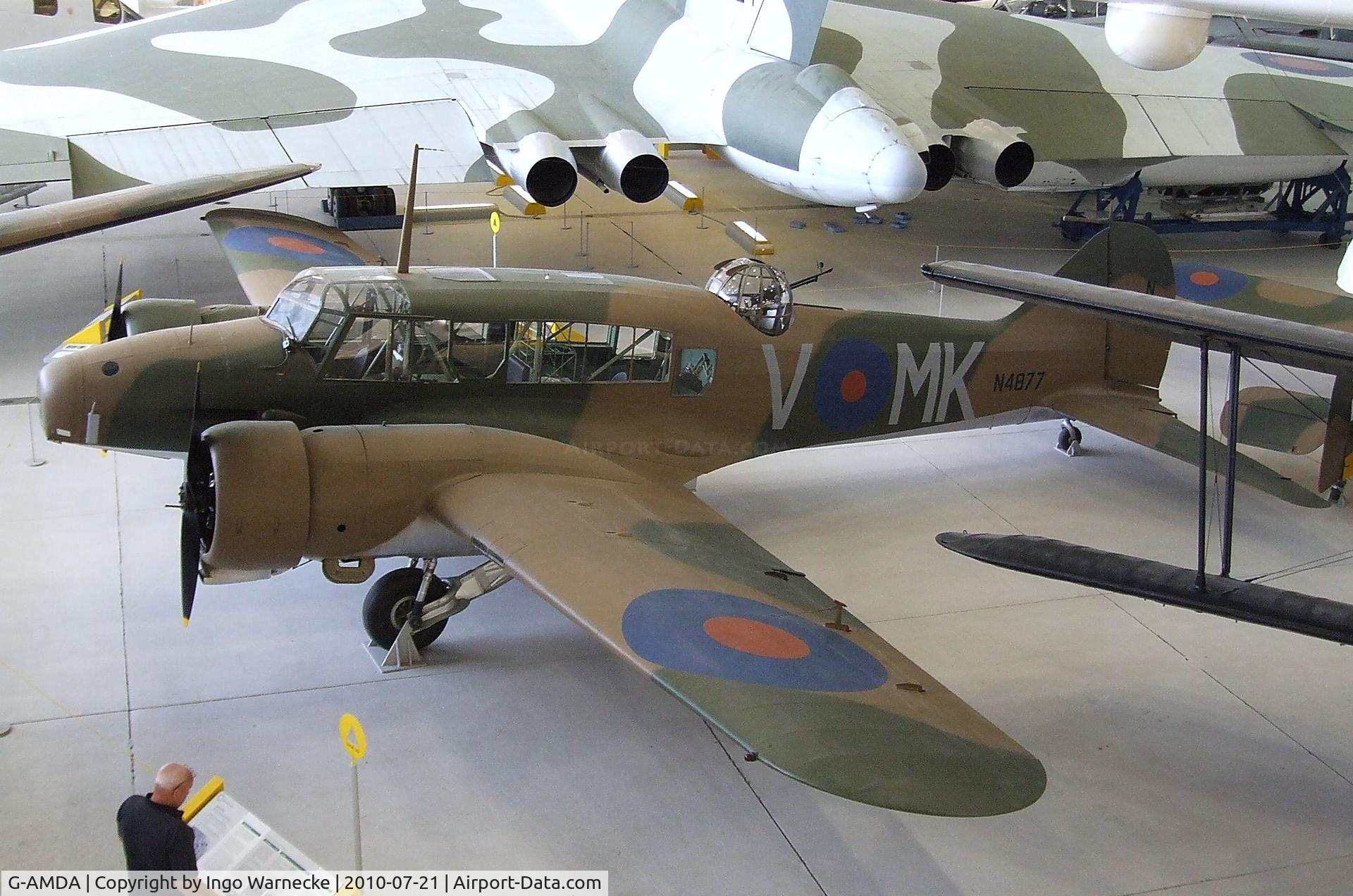 G-AMDA, Avro 652A Anson 1 C/N N4877, Avro 652A Anson I at the Imperial War Museum, Duxford