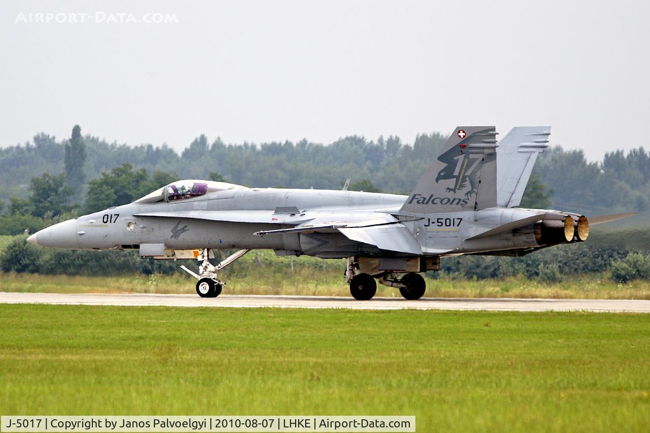 J-5017, McDonnell Douglas F/A-18C Hornet C/N 1365/SFC017, Swiss-Air Force McDonnell Douglas F/A-18C Hornet
