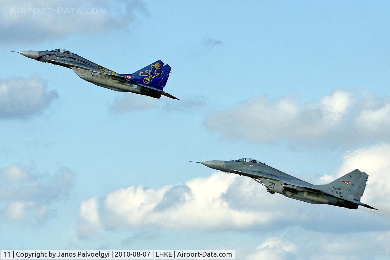 11, Mikoyan-Gurevich MiG-29B C/N 2960535161/4604, Hungary-Air Force Mikoyan-Gurevich MiG-29A + MiG29B