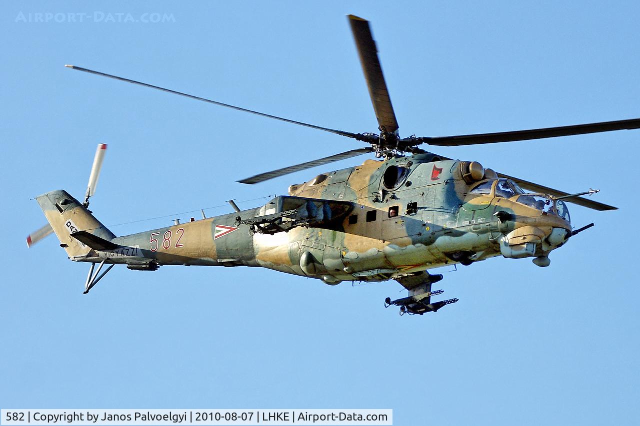 582, 1985 Mil Mi-24D Hind D C/N K220582, Hungary-Air Force Mil Mi-24D