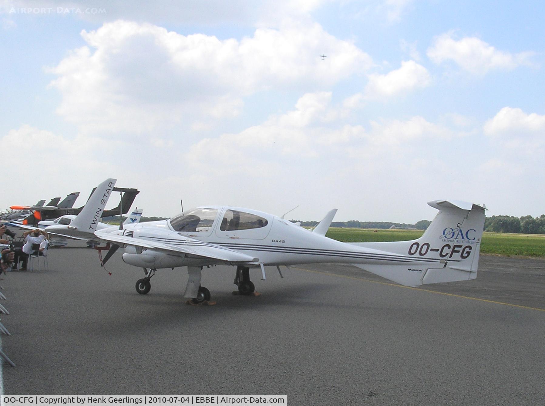 OO-CFG, 2007 Diamond DA-42 Twin Star C/N 42.331, Beauvechain AFB , Belgium
