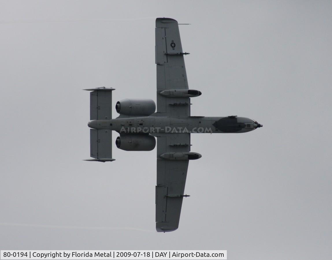 80-0194, 1980 Fairchild Republic A-10C Thunderbolt II C/N A10-0544, A-10A