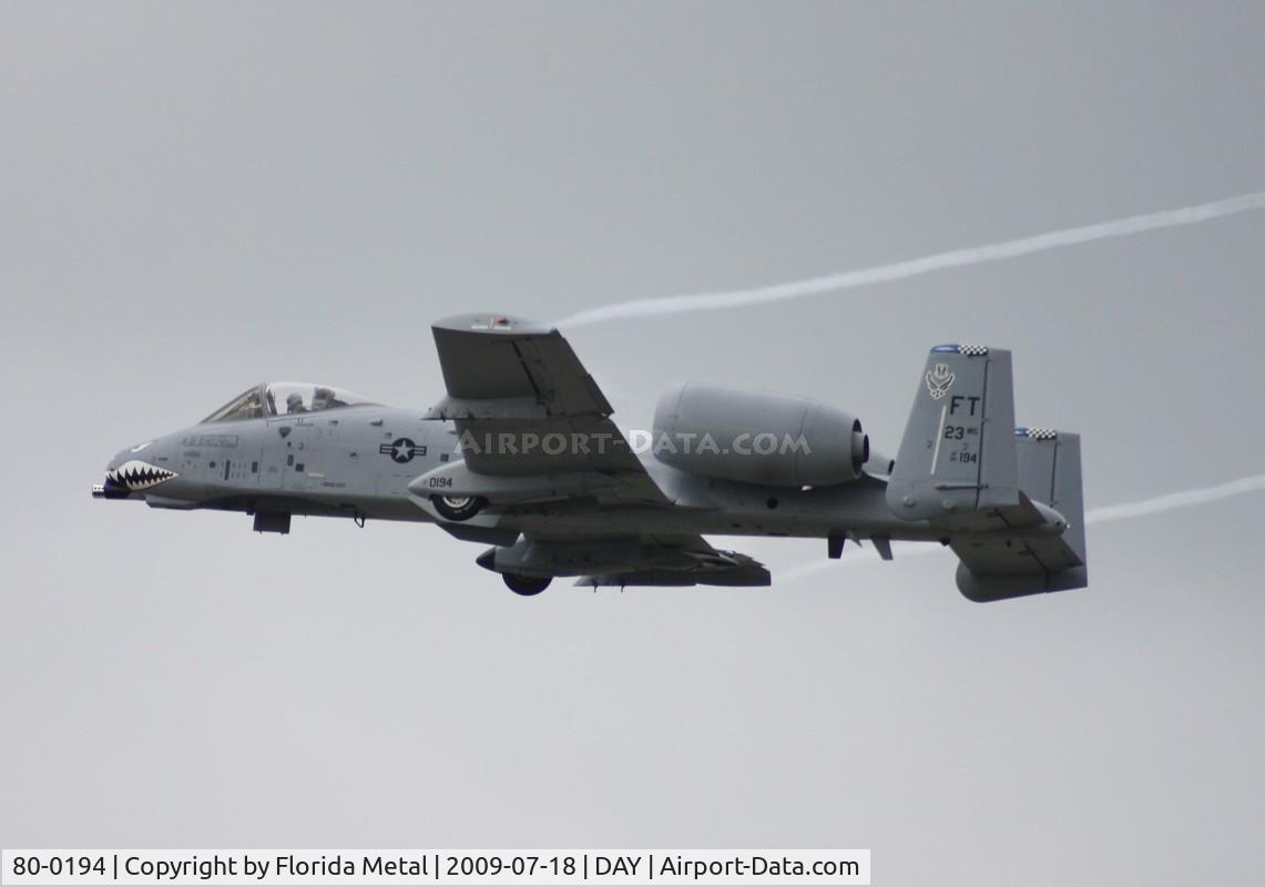 80-0194, 1980 Fairchild Republic A-10C Thunderbolt II C/N A10-0544, A-10A