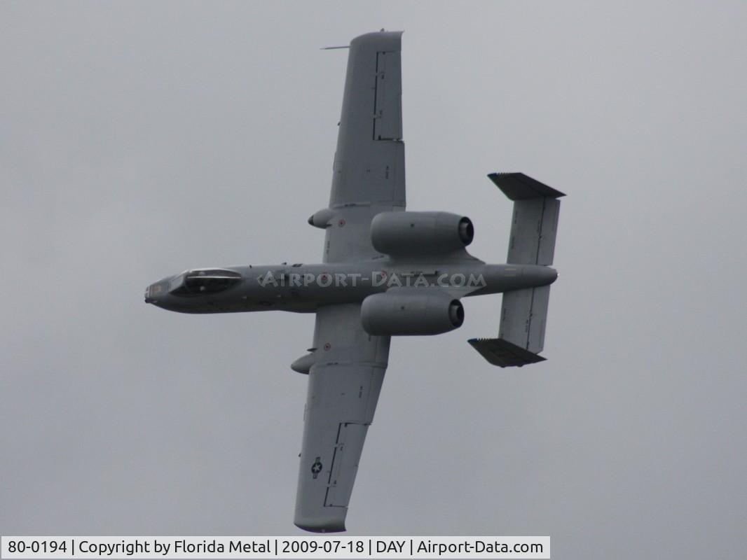 80-0194, 1980 Fairchild Republic A-10C Thunderbolt II C/N A10-0544, A-10A