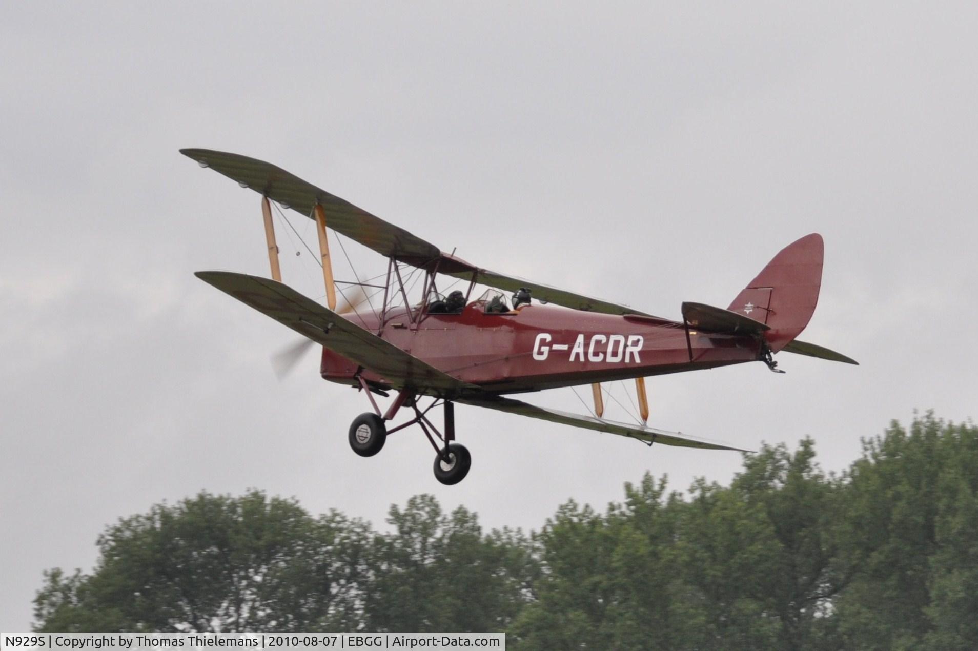 N929S, 1943 De Havilland DH-82A Tiger Moth II Tiger Moth II C/N 84887, Opendeurdag VZP 2010