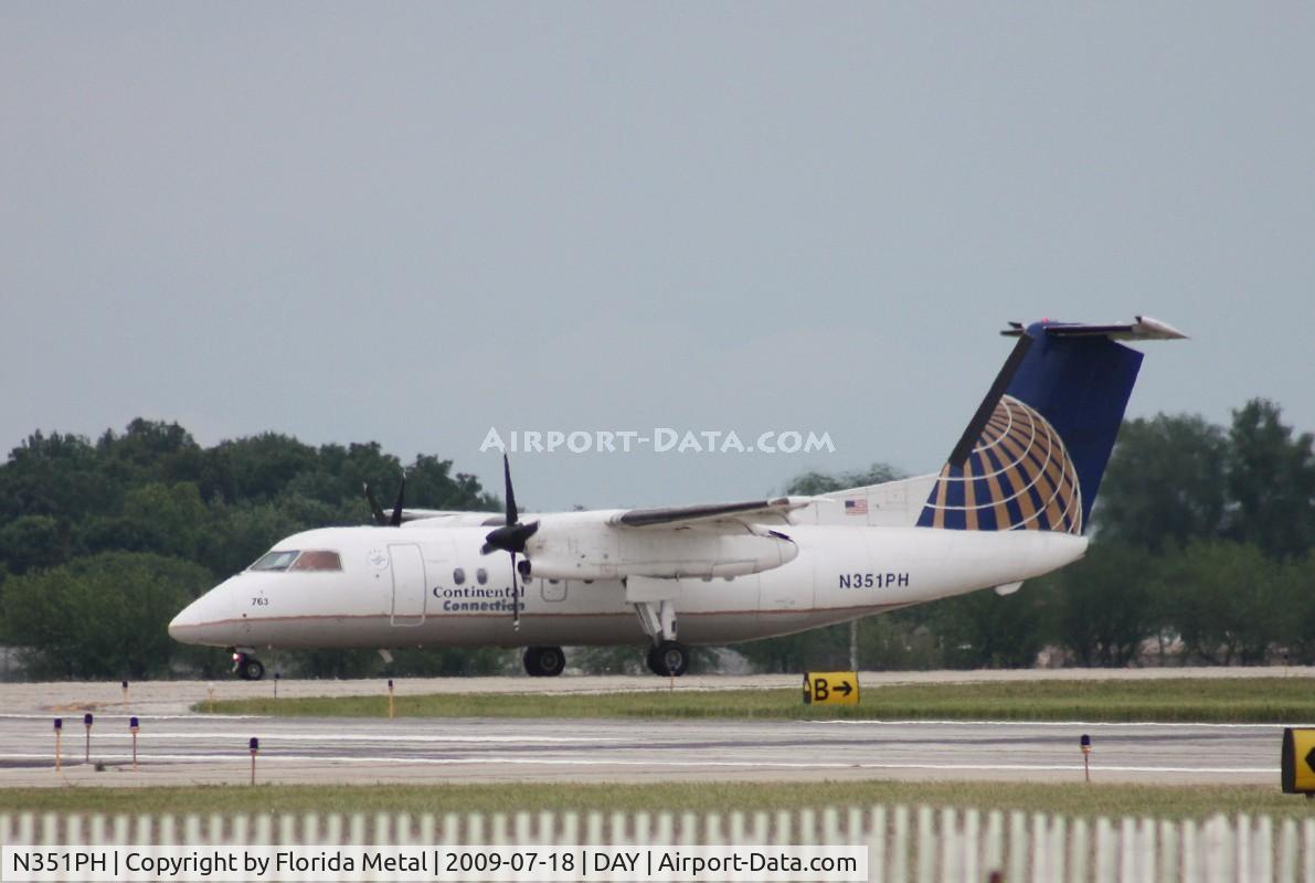 N351PH, 1997 De Havilland Canada DHC-8-202 Dash 8 C/N 490, Continental Connection DHC-8